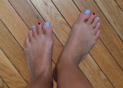 My patriotic toes!